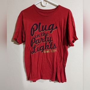 Plug in the Party Lights Owl City vintage shirt